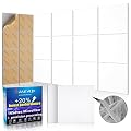 BSHEAD 10 pcs 165dtex Microfiber Acoustic Panels ?Self-Adhesive Soundproof Wall Panels, 12 x 12 x 0.4 in Sound Proof Foam Panels for Walls, High Density, Noise Dampening Panels for Home Studio?White?