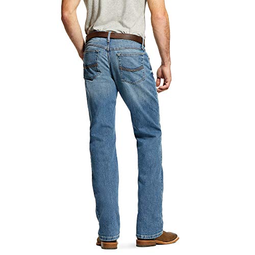 ARIAT Men’s M4 Low Rise Stretch Legacy Stackable Straight Leg Jean by ARIAT - Used condition - Image 2