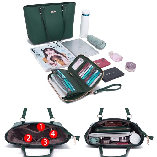 Image of Purses And Wallets Set For Women Work Tote Satchel Handbags Shoulder Bag Top Handle Totes Purse With Matching Wallet