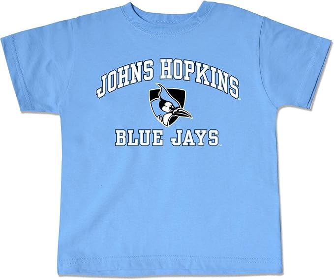 Johns Hopkins Blue Jays Kids Short Sleeve Tee | Infant | Toddler | Youth | NCAA (Medium (10/12))