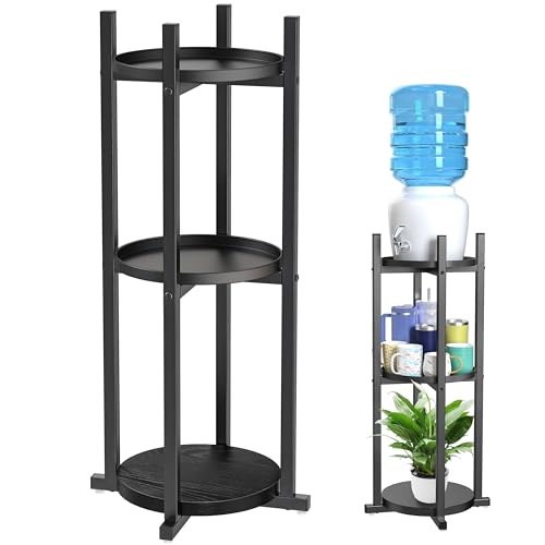 NANATI Water Dispenser Stand, 5 Gallon Water Stand with Heavy Wooden Base, Water Jug Stand for 1-5 Gallon Water Bottles, Water Bottle Stand for Kitchen Office Gym, 33.07