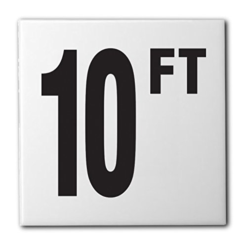 Ceramic Swimming Pool Waterline Depth Marker 