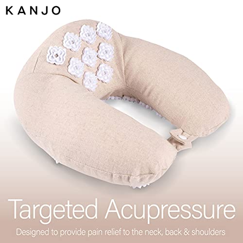 Kanjo Memory Foam Acupressure Neck Pillow High Density Memory Foam
