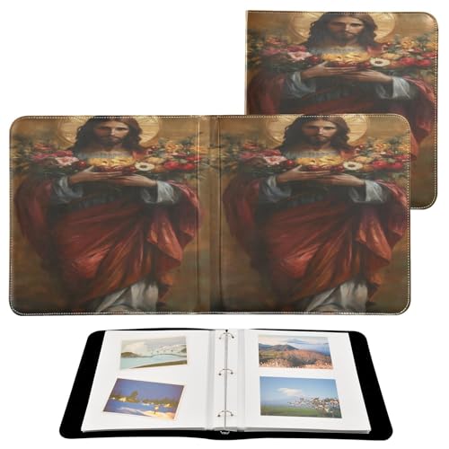 Álbum de Fotos Adhesivo DIY Scrapbook FLildon Cuero PU 3 Anillos 40 Páginas 11.8x11.2 pulgadas para Recuerdos miniatura 2