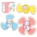 Zaloife Juguete Giratorio De LechóN, 3 PCS Juguete De BañO De LechóN, LechóN De Animales para NiñOs Giratorio, Dibujos Animados De LechóN Giratorio, Juguete del Bebé del LechóN