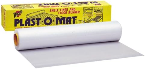 Warp Brothers PM-50 Clear Plast-O-Mat Ribbed Flooring Runner Roll, Inch by 50-Foot, 50' X 30", Original Version