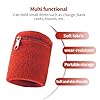 KEQAR 2-teilige Zip Handgelenkstasche, Sport Gym Basketball Handgelenkband, Running Schweißband, Handgelenk Brieftasche mit Reißverschluss Schlüsseltasche (Orange) #3