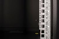 DIGITUS Netzwerk-Schrank 19 zoll 16 HE - Wandmontage - 600 mm Tiefe - Traglast 100 kg - Unique Serie - Glastür - Schwarz – Ansicht 8