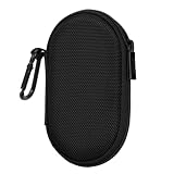 Ginsco Slim Hard Case for Beats Flex Wireless Earbuds for Sony WI-C100 Wireless Neckband Earphones for Apple EarPods Headphones Wired Ear Buds/Sony MDREX15AP in-Ear Earbud (Black)