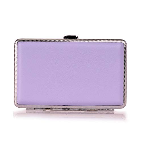 Étui à cigarettes en cuir rose et violet pour femmes et hommes
