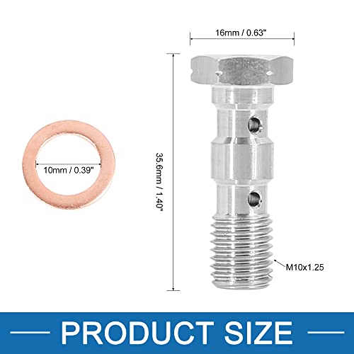 A ABSOPRO Auto Doppio Banjo Bullone M10x1.25
