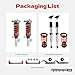 FAPO Coilover for Mazda 5 2005-2010 CR, for Mazda 3 2003-2013 BK, for Mazdaspeed3 2007-2009 BK Adjustable Height Mono-Tube Shock Suspension Strut Lowering Kit