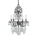 Crystorama Legacy 4 Light Swarovski Strass Crystal Bronze Mini Chandelier - 15