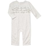 Carter's Girls 6-24 Months Leopard Print Ruffle Jumpsuit (12months, White)