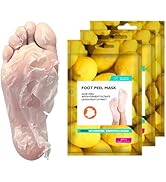 Happy Feet Foot Peel Mask, 03 Packs Original Exfoliant Foot Peel Mask, Callus Remover for Rough C...