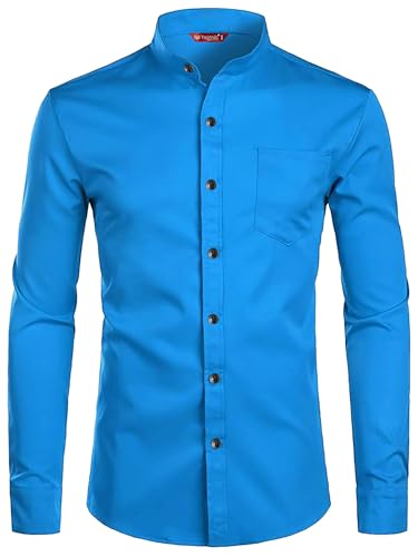 Image of Men's Slim Fit Beige Color Cotton Blend Casual Shirt