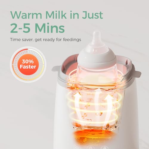image for Momcozy Bottle Warmer, Fast Bottle Warmers for All Bottles with Timer,