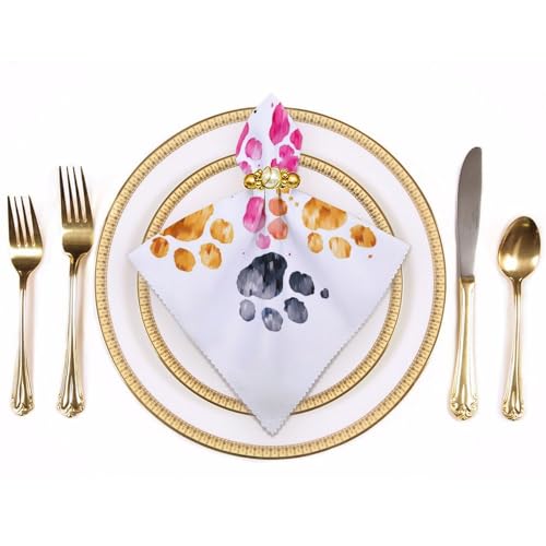 Servilletas de Tela Cuadradas con Estampado Floral 2 Piezas miniatura 3
