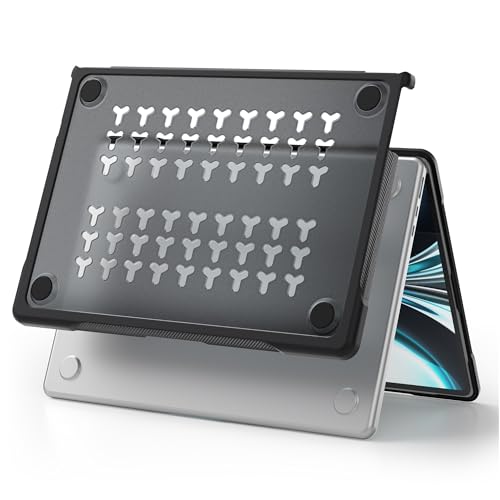 Carcasa MacBook Air 13.6 doble capa premium resistente de plástico 4