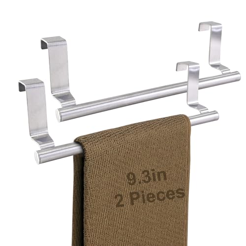 Mziart Kitchen Towel Holder, 2 Pack Over The Door Towel