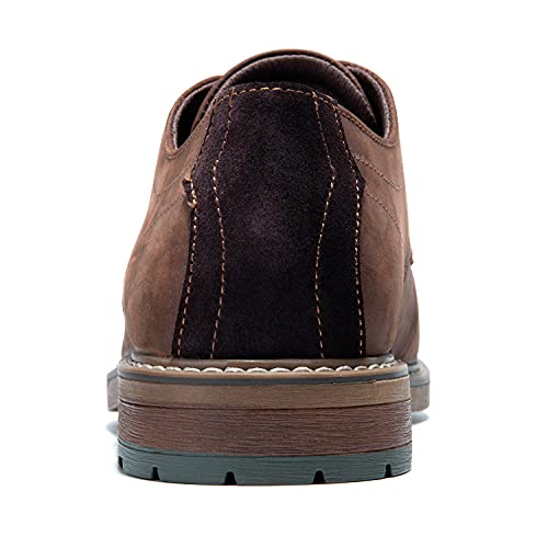 Men's Oxford, Plain Toe Genuine Leather Dress Shoes 10 #TOP3