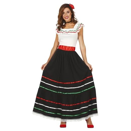 FIESTAS GUIRCA Disfraz de Mexicana Mujer - Disfraz Mexicana Adulta