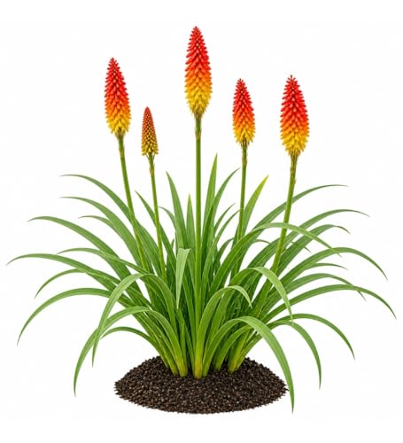 Votaniki Red Hot Poker Uvaria Top Size Bare Root Kniphofia
