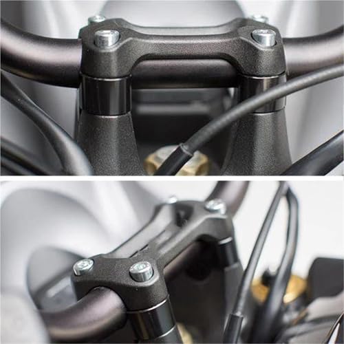 Elevadores manillar Tenere 700 accesorios moto aluminio CNC negro 20mm 3