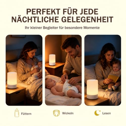 G Keni Nachtlicht Kinder, Stilllicht Dimmbar mit Speicherfunktion – Ansicht 8