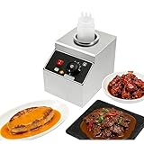 HUOMMGS 80W Soßenwärmer Saucenwärmer mit Trockenheizung Edelstahl Jam Heat Preservation Machine mit 30-85℃ Temperatureinstellbar Kommerzieller Schokoladenwärmer Käsesaucenwärmer für Cafeterias