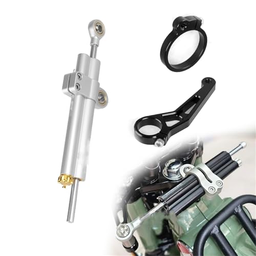 Kit fixation amortisseur direction anti-guidonnage pour moto Honda CT125 argent