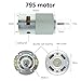 BGNERY Engine Model 775/795/895 DC Motor Ball Bearing 12-24V High Torque for Paper Shredder, Vacuum Cleaner, Electrical Tools CW/CCW DIY Tools (Color : 795 Double Ball Bearing Motor)