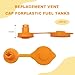 Fkewp 4 PCS Gas Can Vent Caps, Leakproof Plastic Fuel Can Jug Vent Caps Small Spout Covers, Flexible Pour Nozzle Gasket Stopper Replacement for Most Cans, Car Accessories
