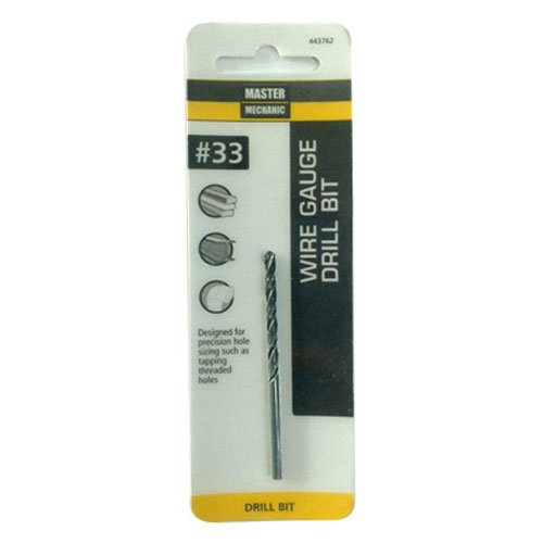 #33 2-5/8-inch Black Oxide Wire Gauge Drill Bit With 135 Split Point Design