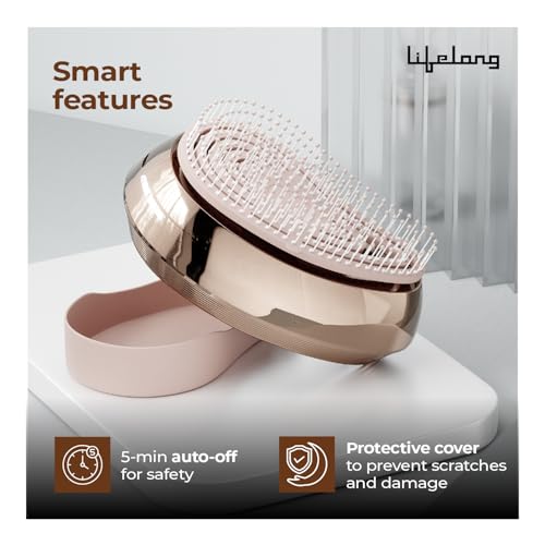 Image of Lifelong Scalp Massager Oil Mist Comb with Essential Oil Applicator - Electric Head Massager & Oil Dispenser for Hair Growth, Detangling, Dandruff, Dry Scalp,Itchy Scalp | Type-C Rechargeable for Men & Women