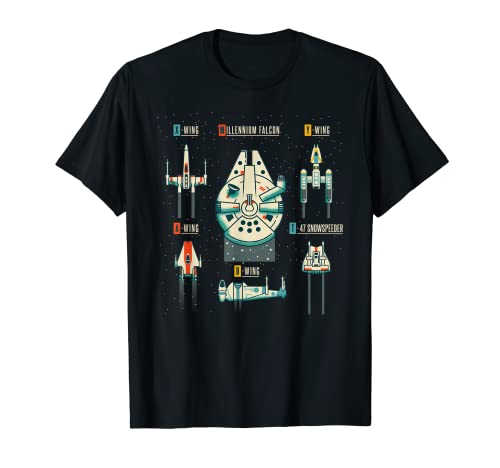 Star Wars Vehicle Chart T-Shirt