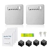 2er Set Alu Dibond Aufhängung,Profi Acrylglas Aufhängung,Bildaufhänger selbstklebend ohne Bohren,Acrylglas Aufhängung,Bildaufhängung spiegelhalterung