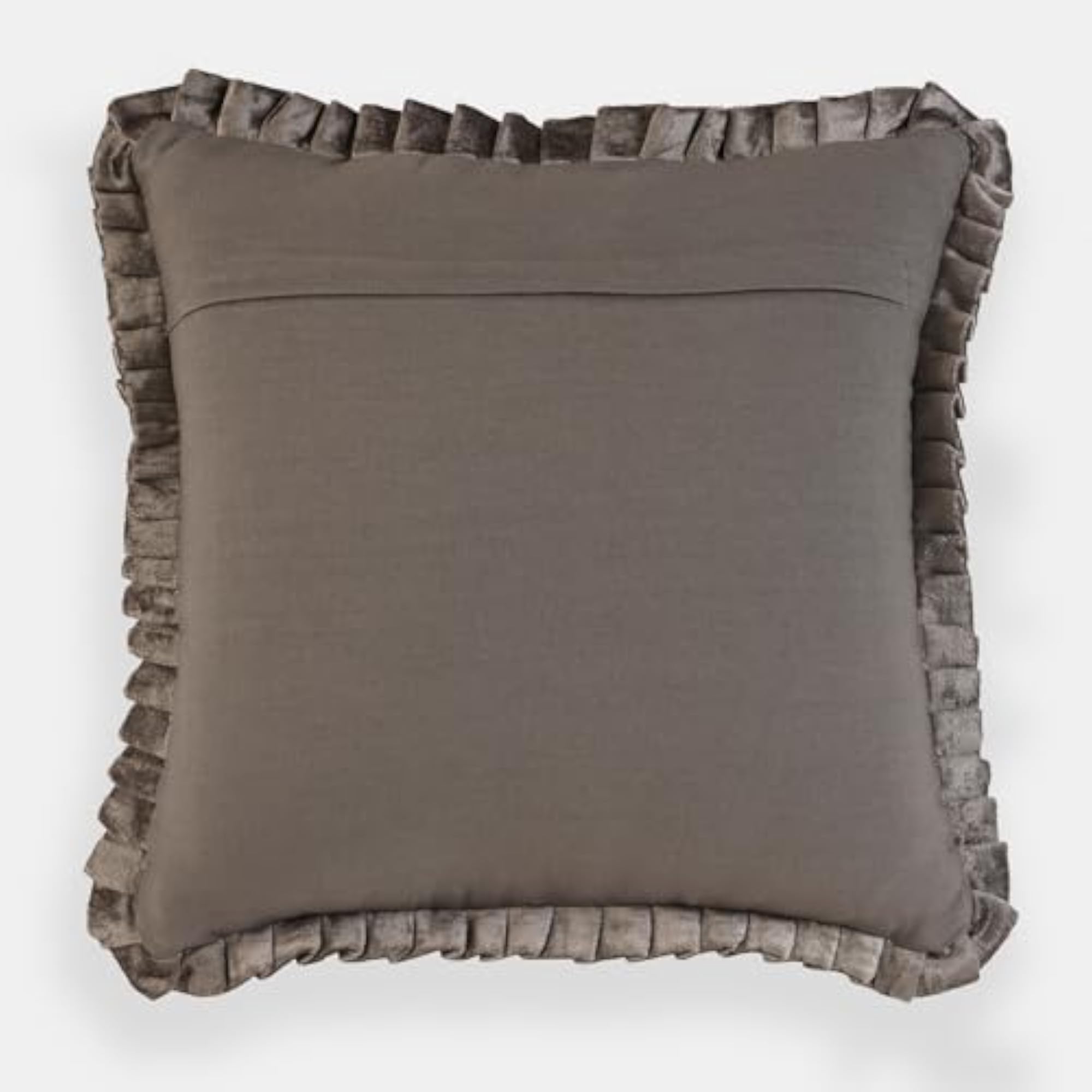 Dark Brown Textured Striped Cushion Cover, 40x40cm