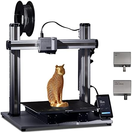 Snapmaker 3D Printers, Upgraded A350T 3-in-1 Metal 3D Printer with 3D Printing Laser Engraving CNC Carving, Large Print Size 320x350x330mm, FDM 3D Printers Auto Leveling with Resume Printing (A350T)