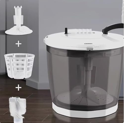 Miniatura 7 de Secadora portátil de manivela de ropa, mini lavadora y deshidratadora no eléctrica para dormitorios, apartamentos, casas rodantes, compacta y