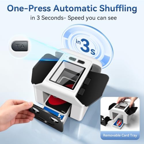 Automatic Card Shuffler, Card Shuffler Machine for 1-2 Decks — 사진 2