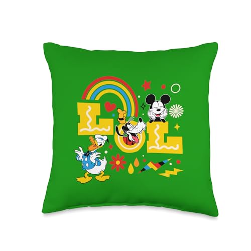 Coussin Disney Mickey Donald Goofy multicolore taie 40x40