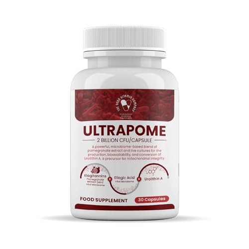 Ultrapome: 30 Capsules - Vegetarian Urolithin A Supplement for Cellular Health by Good Vitamin Company