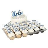Desert Cactus University of California Los Angeles Cupcake Topper and Cake Toppers Set - UCLA Bruins 25 Pcs Party Supplies, Decorations and Favors