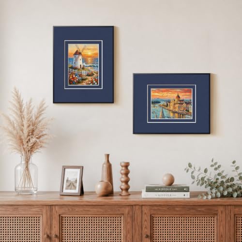 Image of Digital Frame, E-Ink Display, Wall Art Decor for Home & Office (Blue)