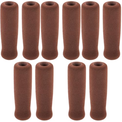 CALLARON 10pcs Ergonomic Walking Cane Handle Grip Mobility Stick Dry Hands Forearm Crutches Thicken Handle Grips for Walking Cane