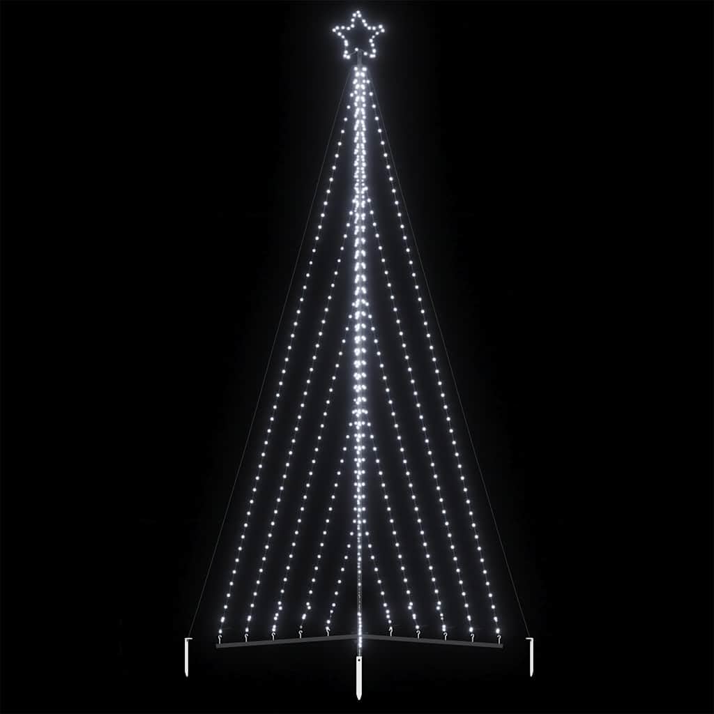ShGaxin Weihnachtsbaum-Beleuchtung 570 LEDs Kaltweiß 399 cm, Weihnachtsbaum, Baum Außen, Christbaumlichterketten, Christbaum Außen - 4016441