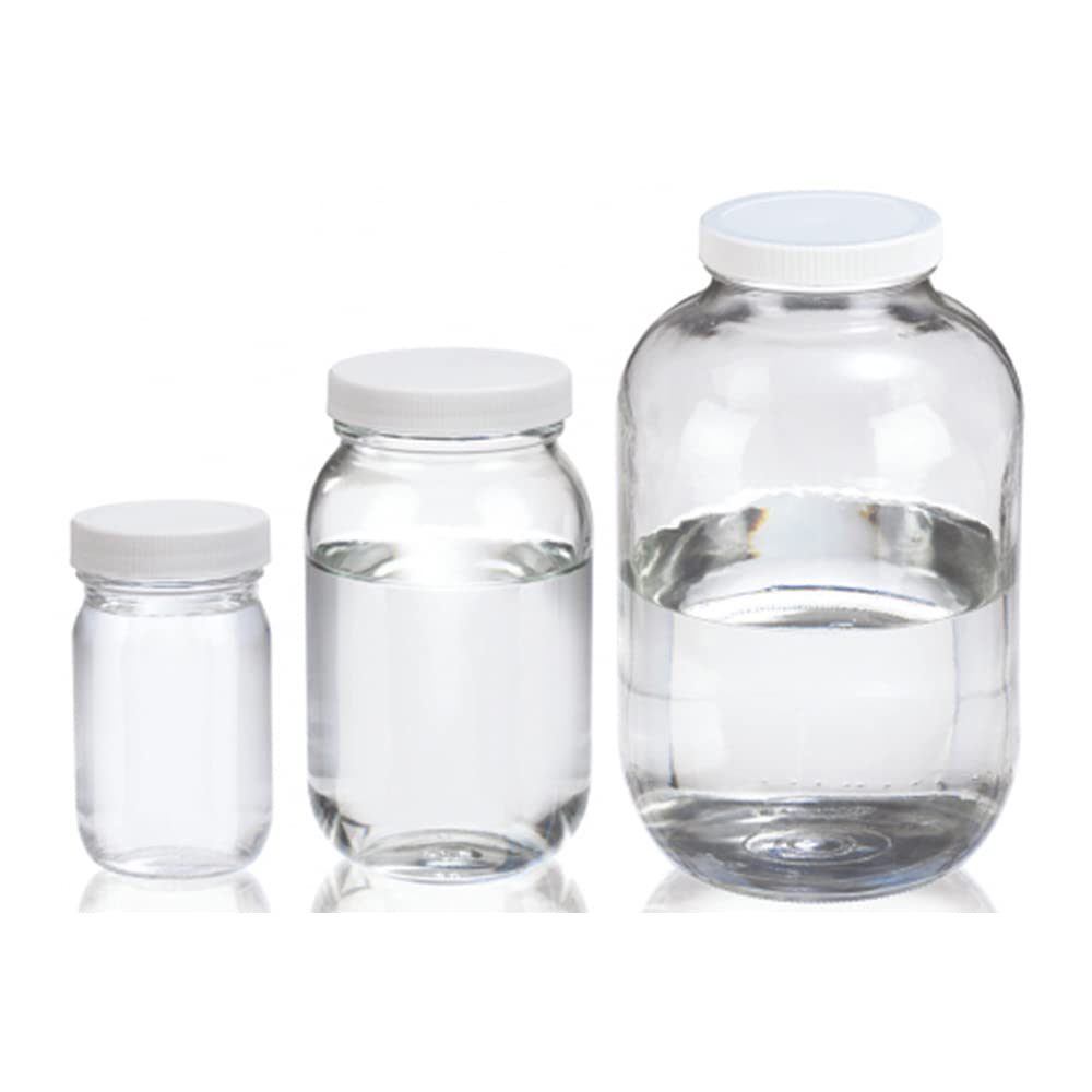 Wheaton Science Products W216936 Clear Wide Mouth Bottle without Cap, 16oz Capacity (Pack of 24)