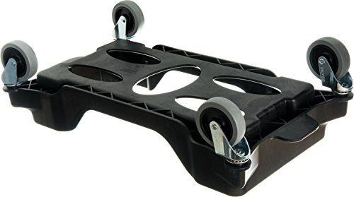 Carlisle Foodservice Products Trimline Plastic Dolly, 15-23 Gallons, Black #TOP2