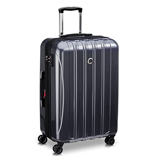 DELSEY PARIS Helium Aero Hardside Expandable Luggage with Spinner Wheels, Titanium, Checked-Medium 24 Inch by DELSEY PARIS - Used condition - US$119.07